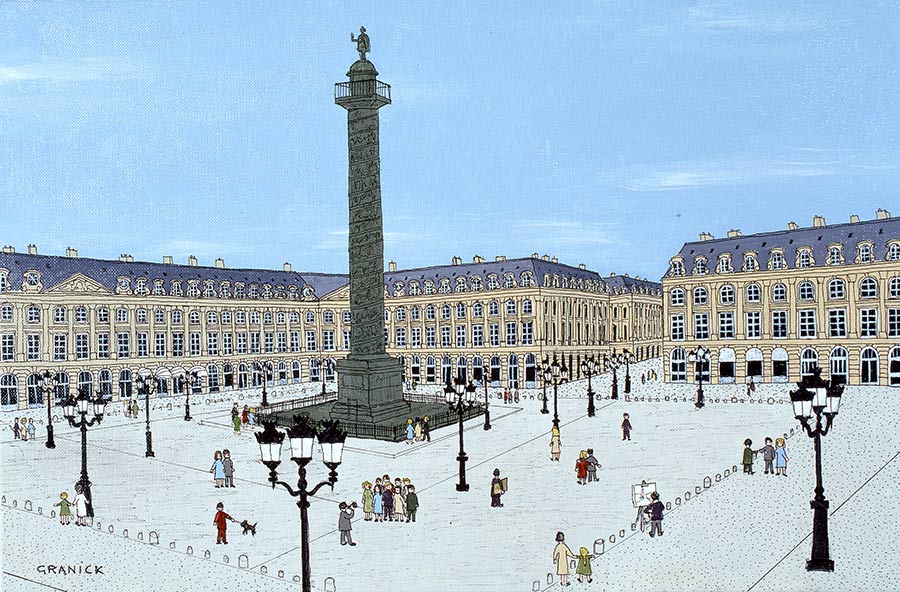Tableau naïf - Granick - Place Vendôme