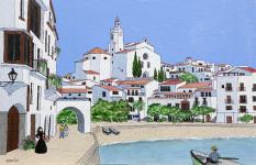 miniature de Tableau naïf. Granick. Cadaques