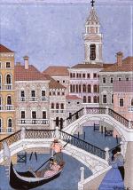 miniature de Tableau naïf. Granick. Le chant des gondoliers