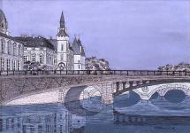 miniature de Tableau naïf - Granick - Pont Saint Michel