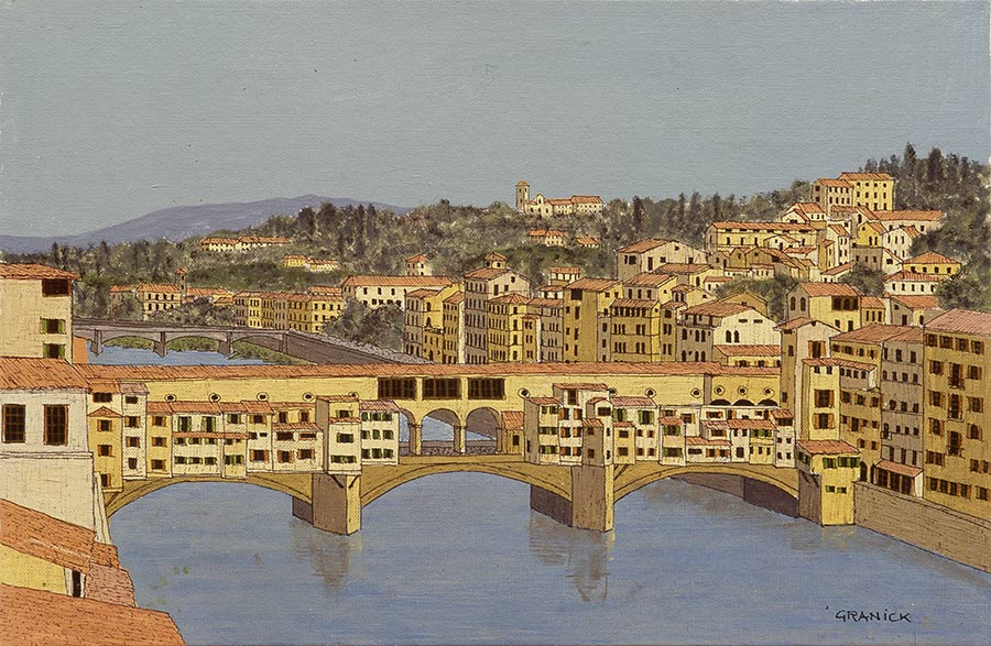 Tableau naïf - Granick - Ponte Vecchio