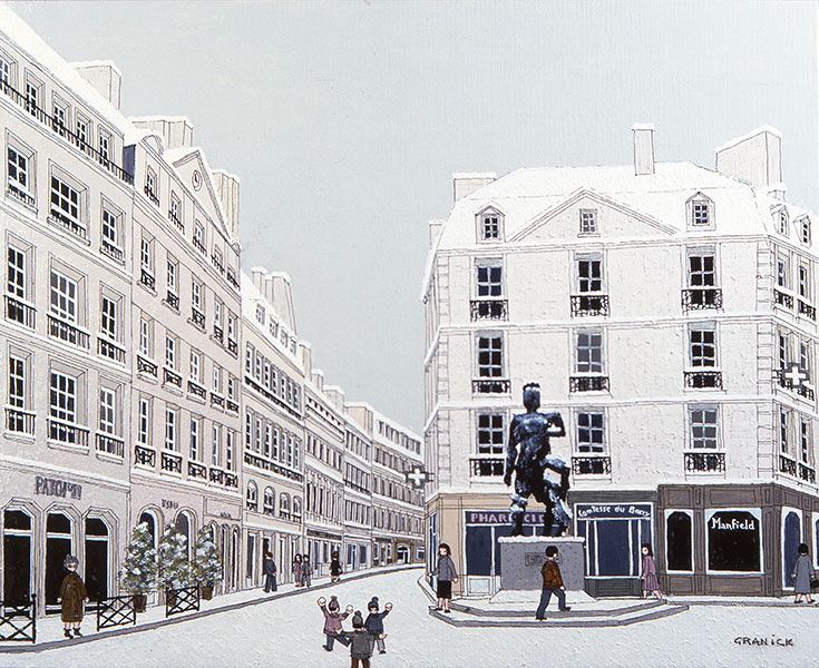 Tableau naïf - Granick - Rue du Cherche Midi