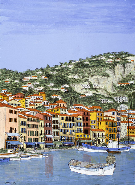 Tableau naïf - Granick - Villefranche sur Mer