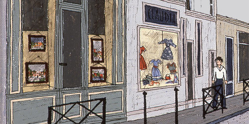 Montage de tableau de la rue du dragon par Granick